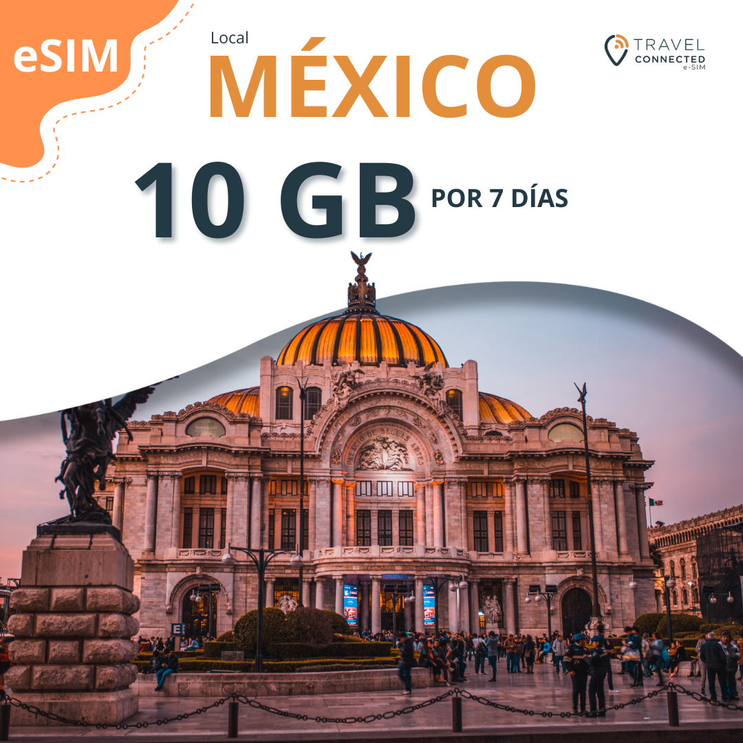 Paquete Local Mexico 10 GB x 7  Dias